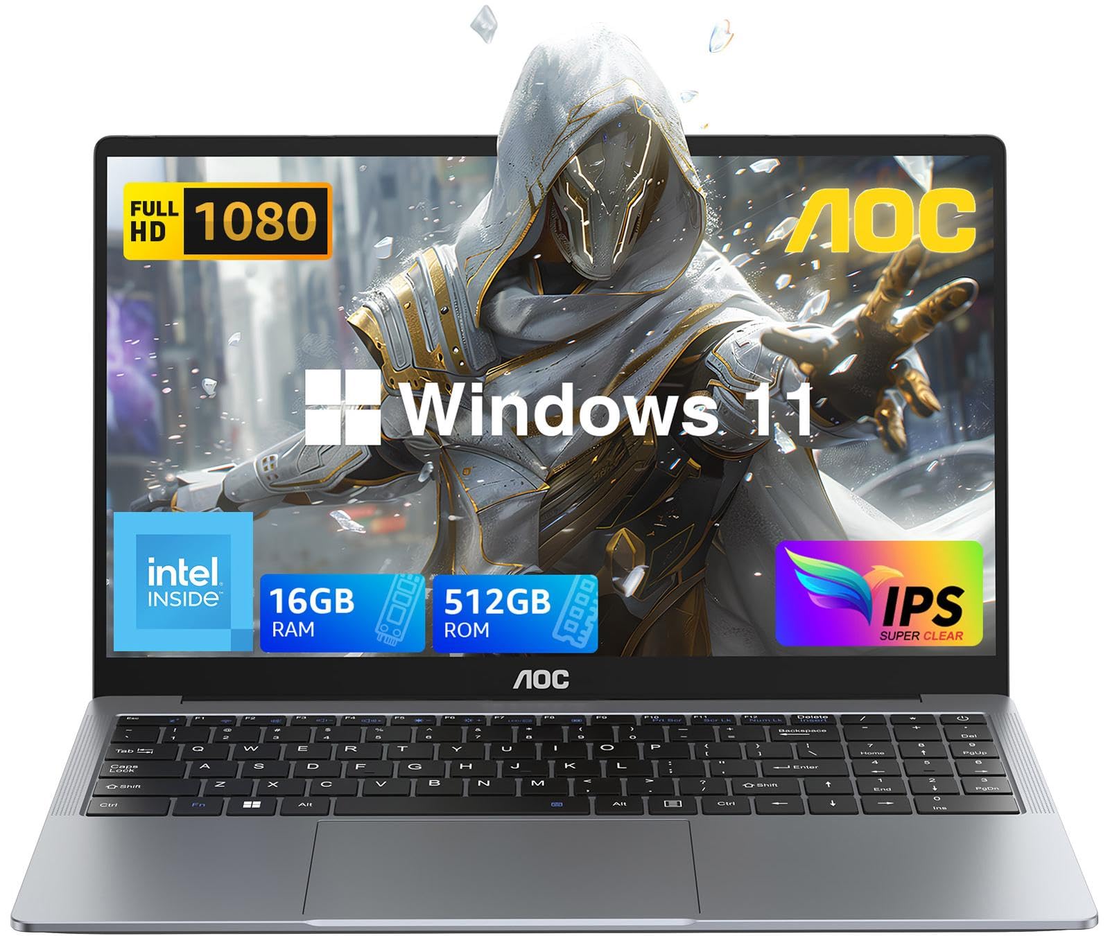 Foto 2 pulgar | Procesador Aoc N97 Para Ordenador Portátil, 16 Gb De Ram, 512 Gb, Ssd De 15,6 Pulgadas, Fhd, Win11 - Venta Internacion