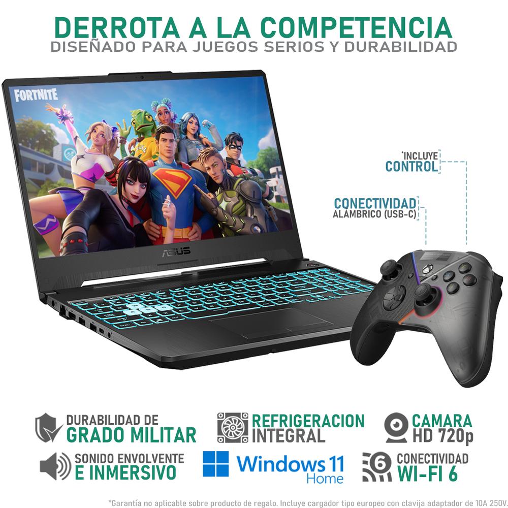 Foto 4 pulgar | Laptop Gamer Asus Tuf Gaming A15 Geforce Rtx 2050 Amd Ryzen 7 7435hs 16gb Ram 512gb Ssd Teclado En Ingles + Control R