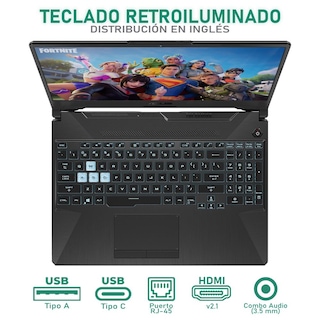 Foto 4 | Laptop Gamer Asus Tuf Gaming A15 Geforce Rtx 2050 Amd Ryzen 7 7435hs 16gb Ram 512gb Ssd Teclado En Ingles + Control R