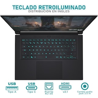 Foto 5 | Laptop Gamer Gigabyte Aero X16 Nvidia Geforce Rtx 5070 Amd Ryzen Ai 9 Hx 370 32gb Ram 1tb Ssd 16'' Teclado En Ingles