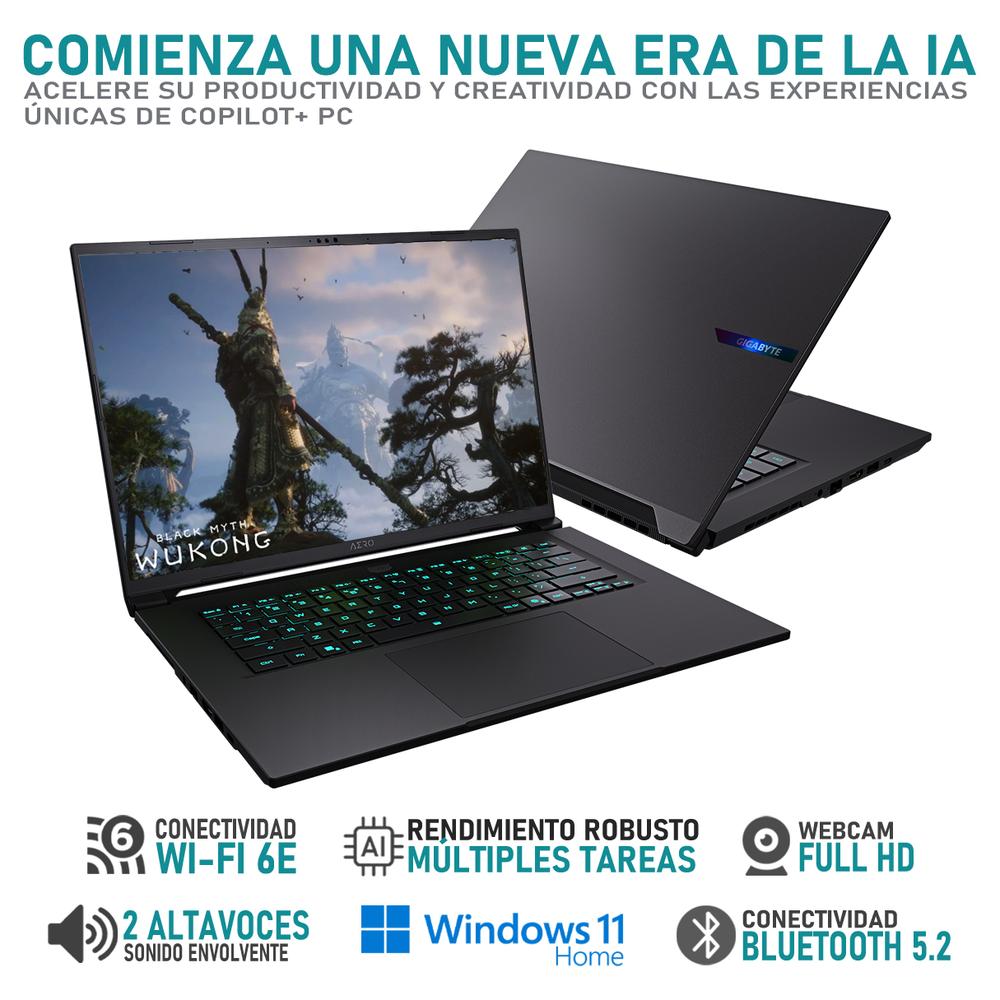 Foto 5 pulgar | Laptop Gamer Gigabyte Aero X16 Nvidia Geforce Rtx 5060 Amd Ryzen Ai 7 350 16gb Ram 1tb Ssd Windows 11 Home Teclado