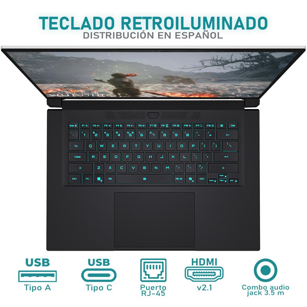 Foto 6 pulgar | Laptop Gamer Gigabyte Aero X16 Nvidia Geforce Rtx 5060 Amd Ryzen Ai 7 350 16gb Ram 1tb Ssd Windows 11 Home Teclado