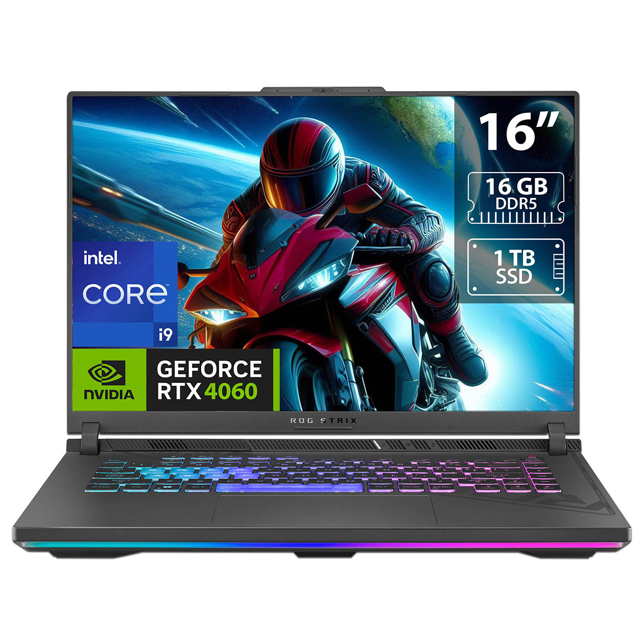 Foto 1 | Laptop Gamer Asus Rog Strix G16: Intel Core I9 13980hx, Ram 16gb Ddr5, Ssd 1tb, Pantalla 16'', Rtx 4060, Windows 11 Home