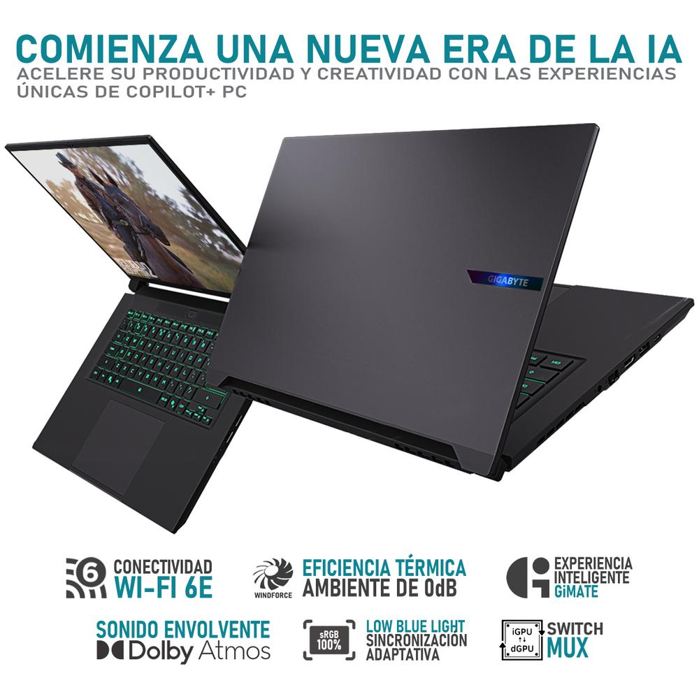 Foto 5 pulgar | Laptop Gamer Gigabyte Aero X16 Geforce Rtx 5060 Amd Ryzen Ai 7 350 32gb Ram 1tb Ssd 16'' Windows 11 Home Teclado En