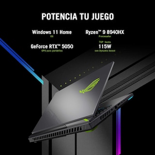 Foto 3 | Laptop Asus Rog Strix G16 (2025) G614 Nvidia Geforce Rtx 5050 Amd Ryzen 9 8940hx Ddr5 16gb Verde