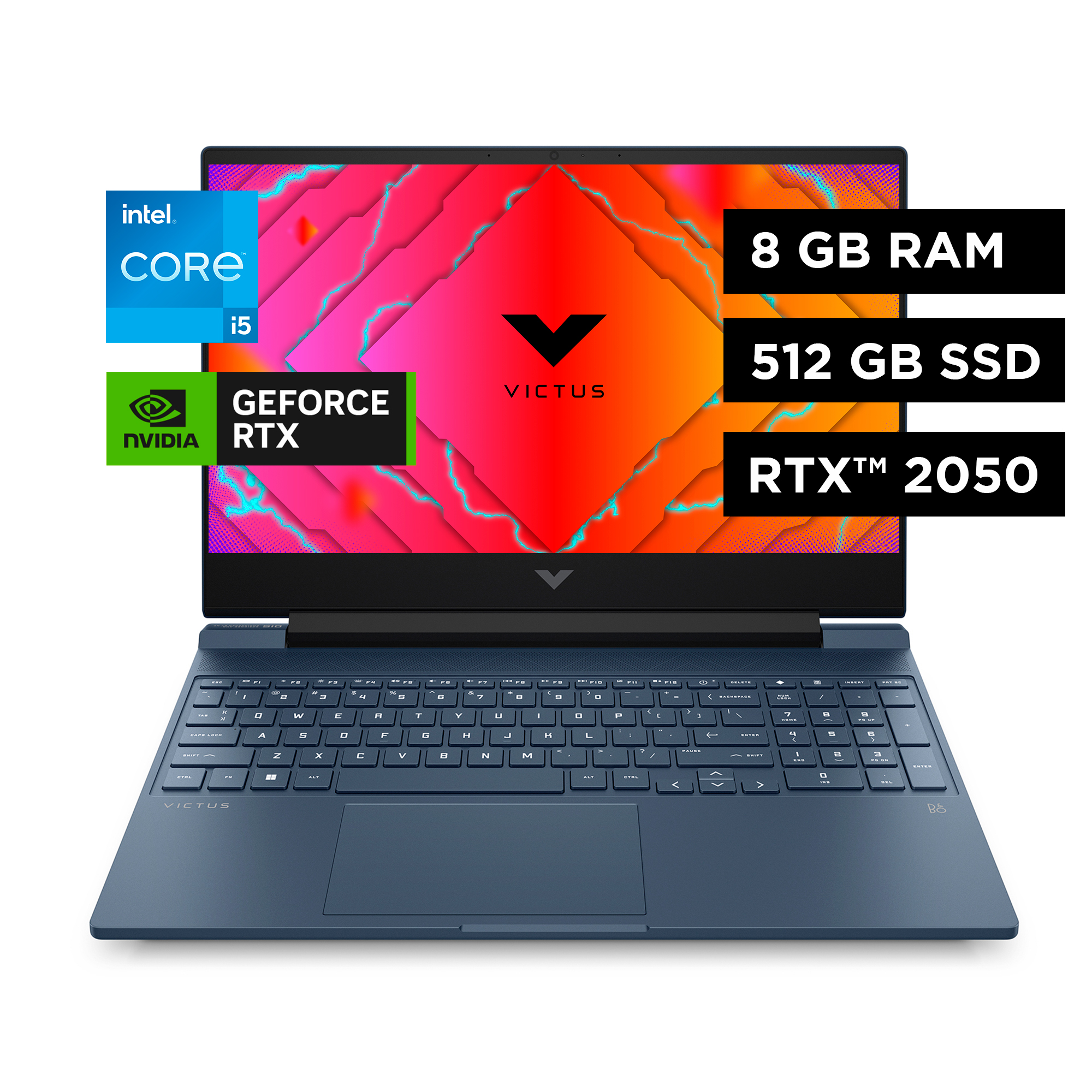 Laptop Hp Victus Gaming 15-fa1090la  15.6''  Intel  Core™ I5  8gb Ram  512gb Ssd