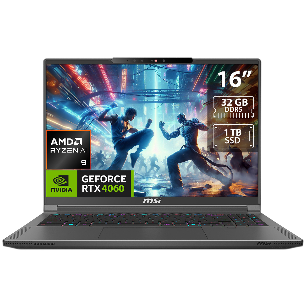 Foto 2 pulgar | Laptop Gamer Msi Creator A16 Ai+: Amd Ryzen Ai 9 365  Ram 32gb Ddr5  Ssd 1tb  Pantalla 16''  Rtx 4060  Windows 11 Home