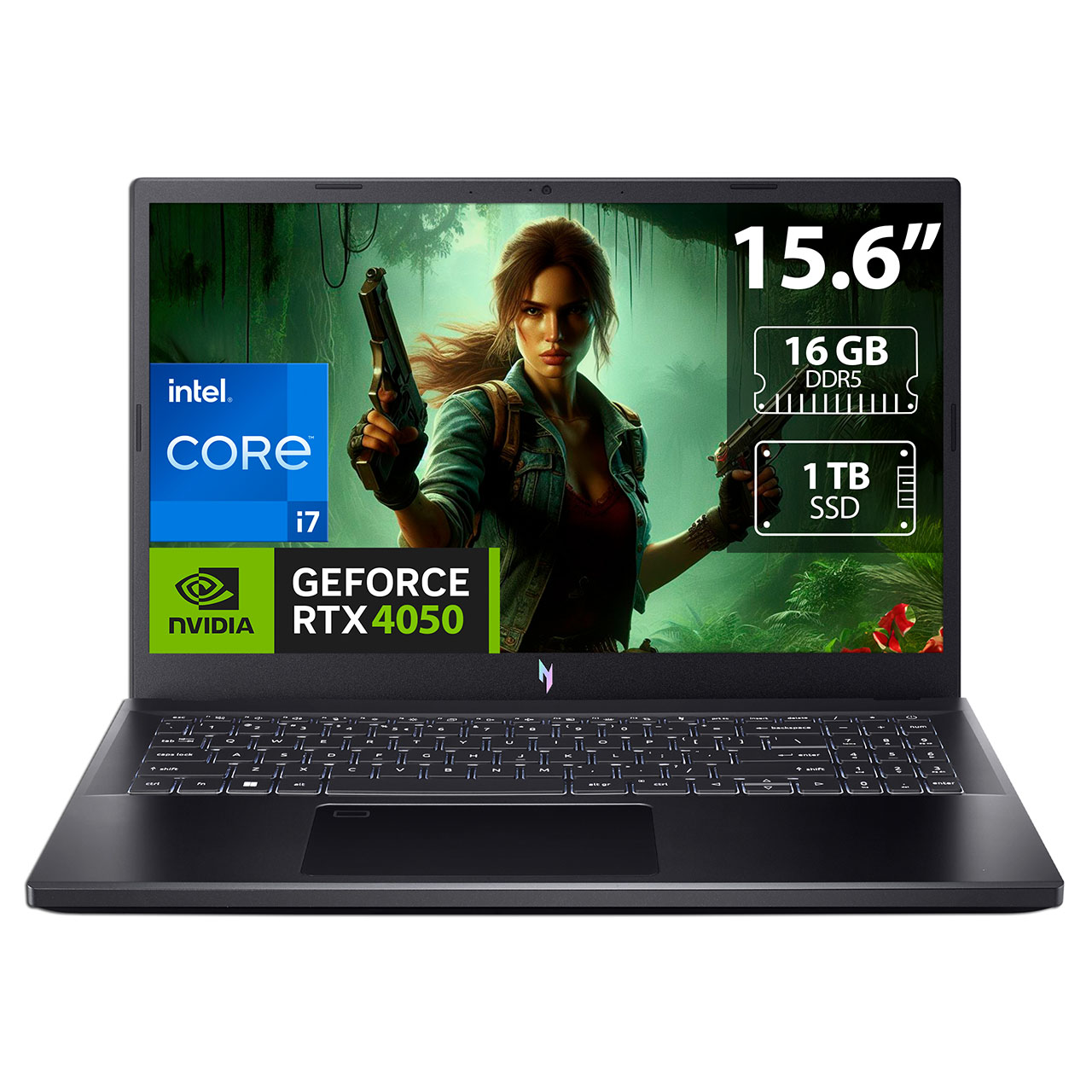 Foto 2 pulgar | Laptop Gamer Acer Nitro V 15: Intel Core I7 13620h  Ram 16gb Ddr5  Ssd 1tb  Pantalla 15.6''  Rtx 4050   W11h