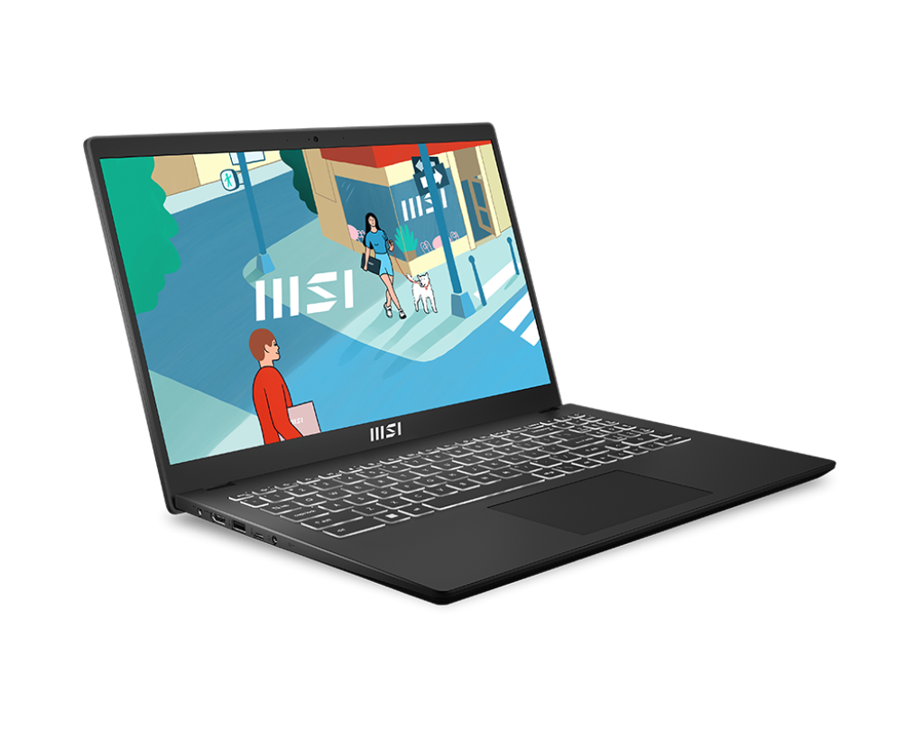 Foto 3 pulgar | Laptop Msi Modern 15 Core I7 1355u 512gb Ssd 16gb Ddr4 15.6'' Fhd Tec/esp W11p Negro Inc/mouse Modern 15 B13m-1090mx