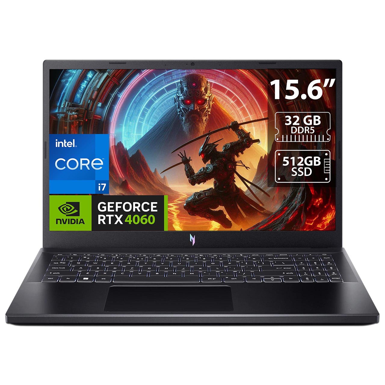 Foto 2 pulgar | Laptop Gamer Acer Nitro V 15: Intel Core I7 13620h  Ram 32gb Ddr5  Ssd 512gb  Pantalla 15.6''  Rtx 4060  W11h