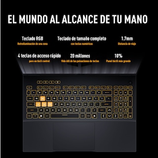 Foto 3 | Laptop Asus Tuf Gaming F16 (2025) Rtx 5060 Intel Core I7 16gb 1tb Ssd 16''fhd+ Gris