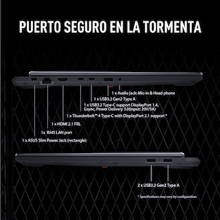 Foto 7 | Laptop Asus Tuf Gaming F16 (2025) Rtx 5060 Intel Core I7 16gb 1tb Ssd 16''fhd+ Gris
