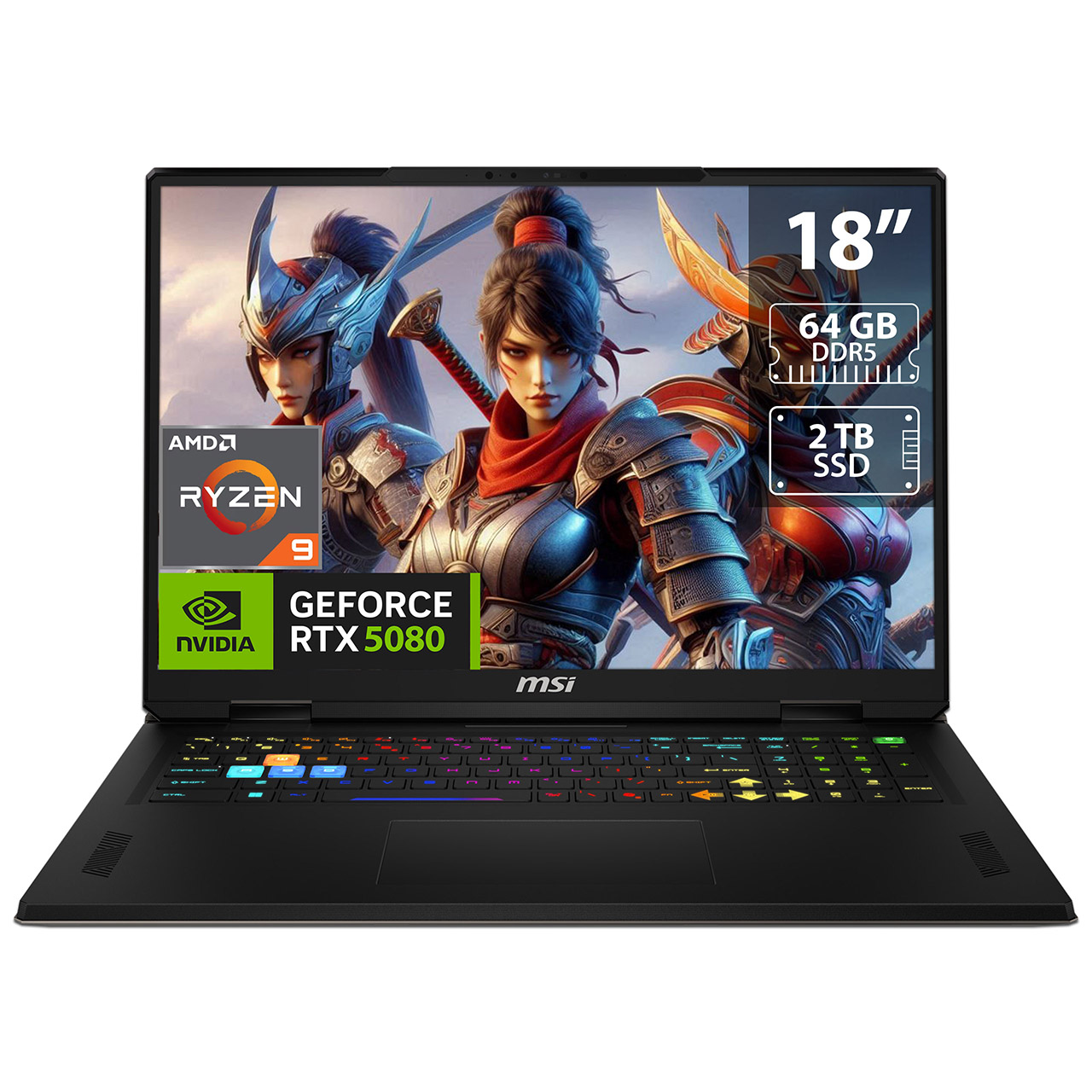 Foto 2 pulgar | Laptop Gamer Msi Vector A18 Hx: Amd Ryzen 9 9955hx  Ram 64gb Ddr5  Ssd 2tb  Pantalla 18''  Rtx 5080  Windows 11 Pro