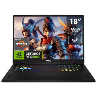 Foto 1 | Laptop Gamer Msi Vector A18 Hx: Amd Ryzen 9 9955hx Ram 64gb Ddr5 Ssd 2tb Pantalla 18'' Rtx 5080 Windows 11 Pro