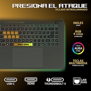 Foto 4 | Laptop Gamer Asus Rog Strix G16 Nvidia Geforce Rtx 5060 Intel Core I9 14900hx 64gb Ram 2tb Ssd 16'' Teclado En Ingl