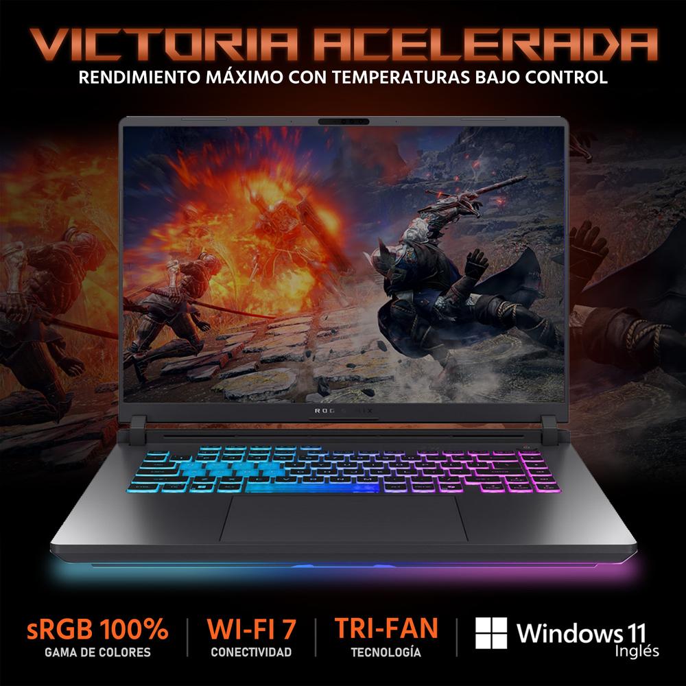 Foto 4 pulgar | Laptop Gamer Asus Rog Strix G16 Nvidia Geforce Rtx 5060 Intel Core I9 14900hx 32gb Ram 1tb Ssd 16'' Teclado En Ingl