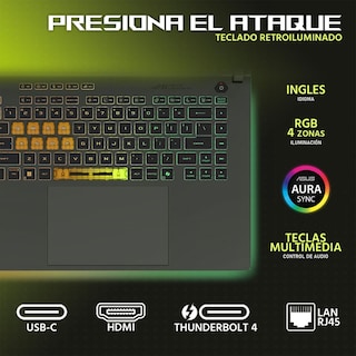 Foto 4 | Laptop Gamer Asus Rog Strix G16 Nvidia Geforce Rtx 5060 Intel Core I9 14900hx 32gb Ram 1tb Ssd 16'' Teclado En Ingl