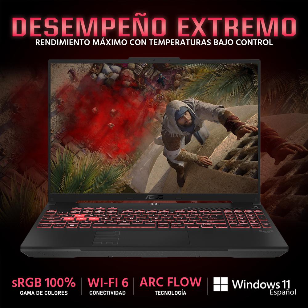 Foto 4 pulgar | Laptop Gamer Asus Tuf Gaming A16 Nvidia Geforce Rtx 4050 Amd Ryzen 5 7535hs 16gb Ram 512gb Ssd 16'' Teclado En Español