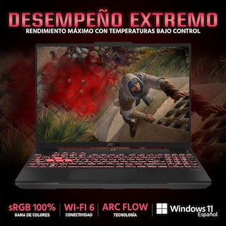 Foto 3 | Laptop Gamer Asus Tuf Gaming A16 Nvidia Geforce Rtx 4050 Amd Ryzen 5 7535hs 16gb Ram 512gb Ssd 16'' Teclado En Español