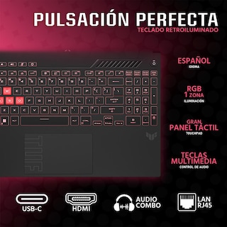 Foto 4 | Laptop Gamer Asus Tuf Gaming A16 Nvidia Geforce Rtx 4050 Amd Ryzen 5 7535hs 16gb Ram 512gb Ssd 16'' Teclado En Español