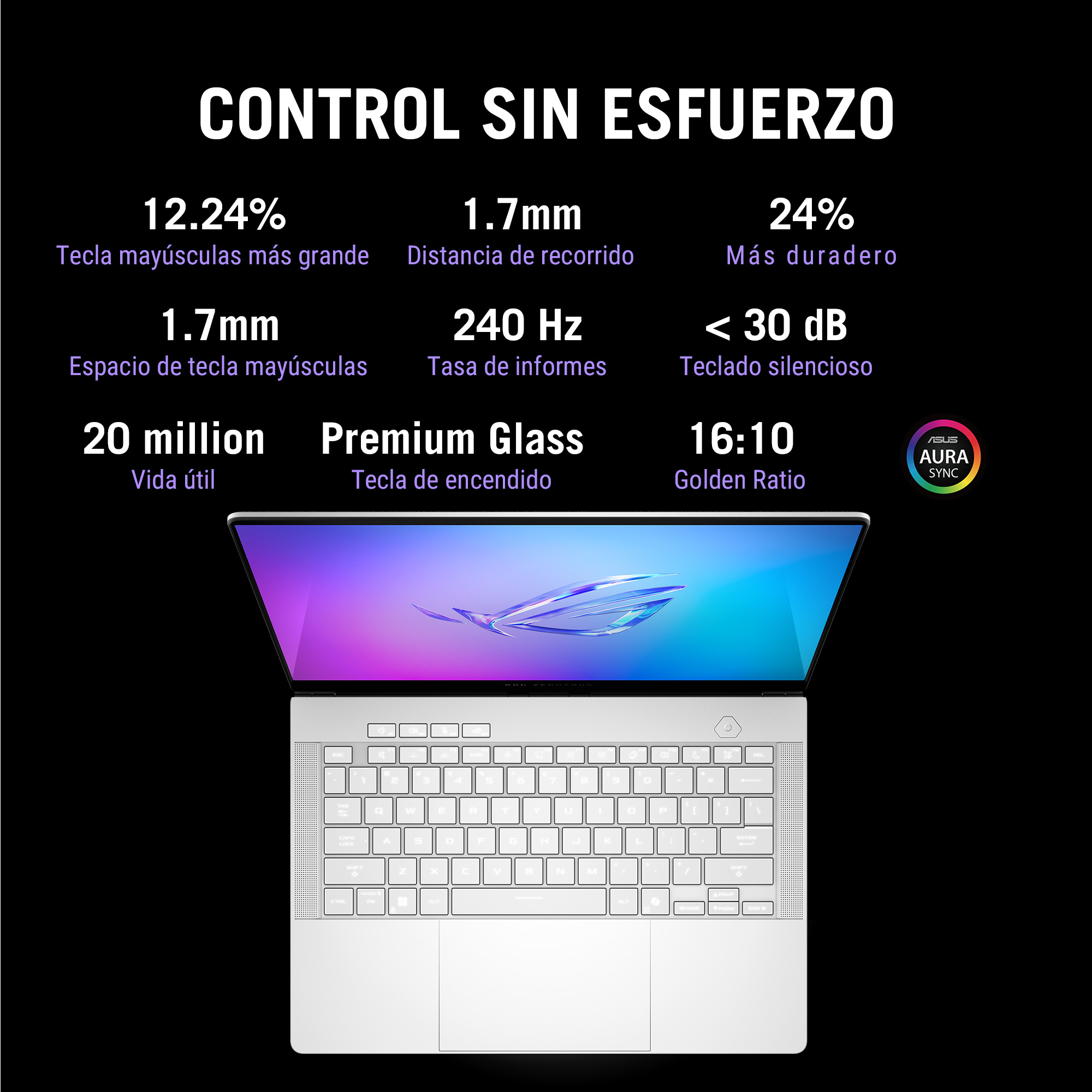 Foto 3 | Laptop Asus Rog Zephyrus G14 Rtx 5060  Amd Ryzen Ai 9  32gb Ddrs  1 Tb Ssd  14'' Oled  Blanca