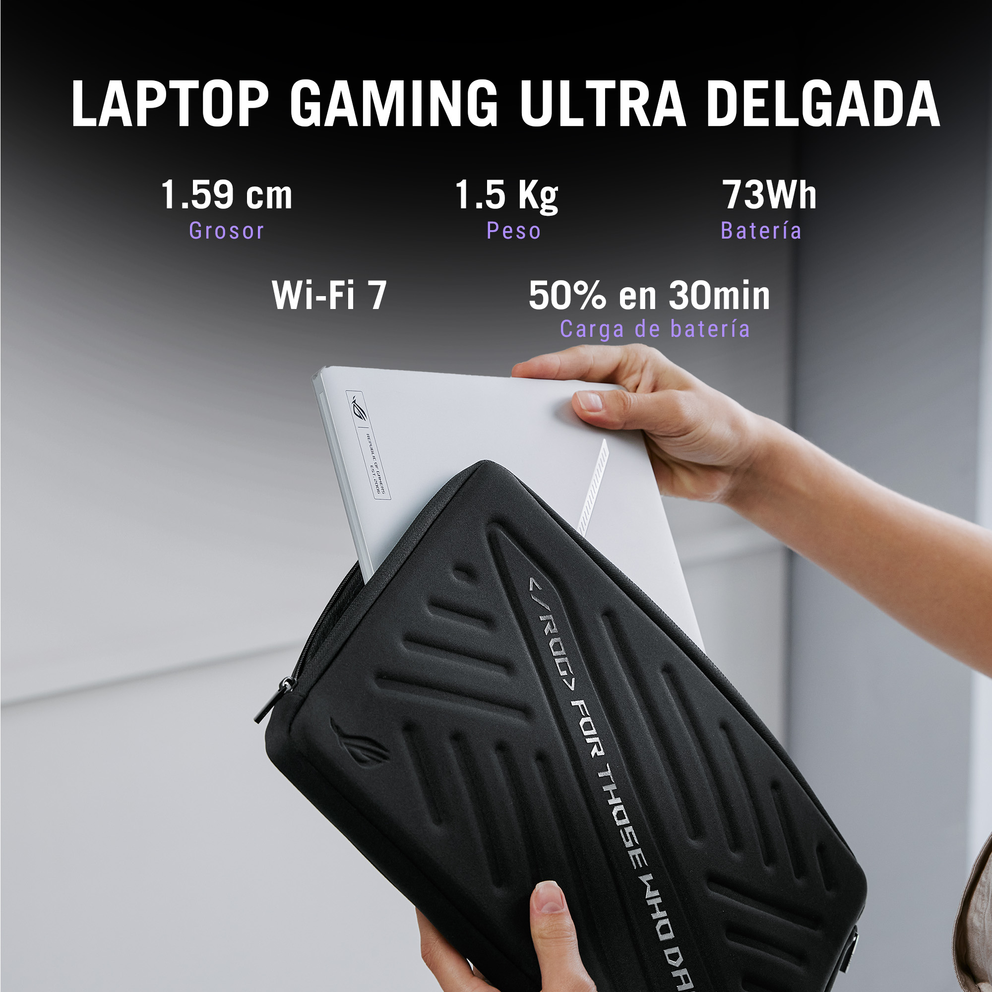 Foto 6 pulgar | Laptop Asus Rog Zephyrus G14 Rtx 5060  Amd Ryzen Ai 9  32gb Ddrs  1 Tb Ssd  14'' Oled  Blanca