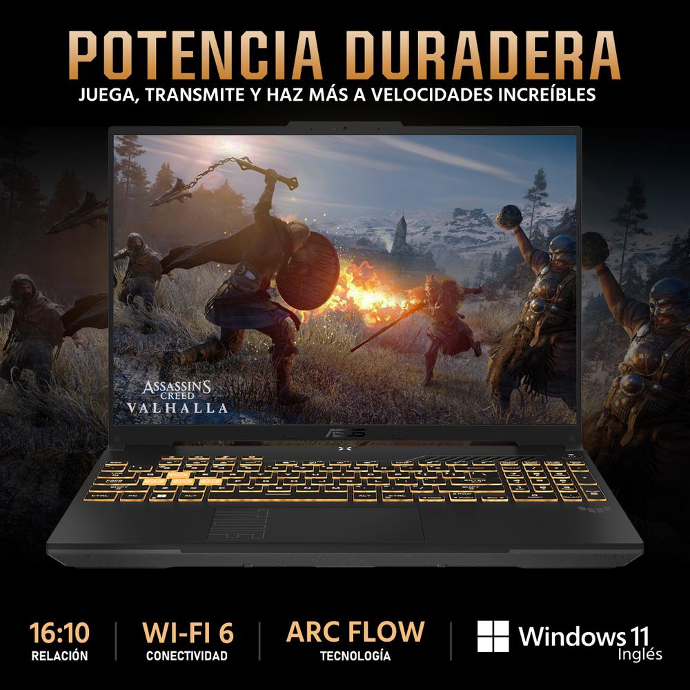 Foto 5 pulgar | Laptop Gamer Asus Tuf Gaming F16 Geforce Rtx 3050 Intel Core 5 210h 32gb Ram 1.5tb Ssd 16'' Teclado En Español + Mochil