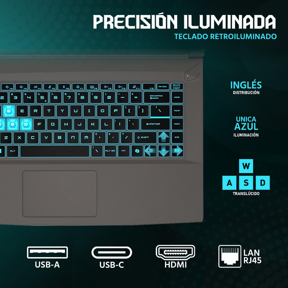 Foto 5 pulgar | Laptop Gamer Msi Thin A15 Geforce Rtx 2050 Amd Ryzen 5 7535hs 16gb Ram 512gb Ssd 15.6'' Teclado En Ingles + Control Dxt