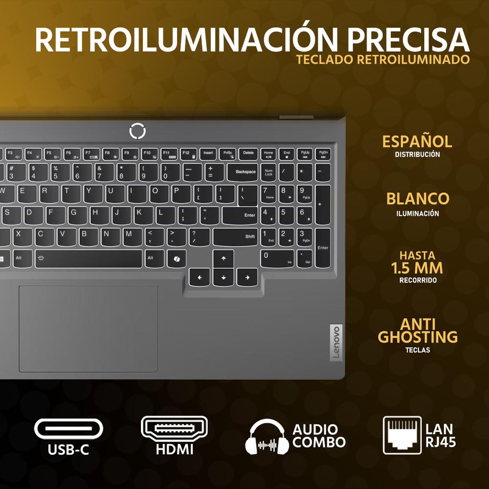 Foto 5 pulgar | Laptop Gamer Lenovo Loq 15 Nvidia Geforce Rtx 3050 Amd Ryzen 5 7235hs 16gb Ram 512gb Ssd 15.6'' Teclado En Español +