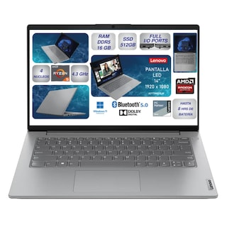 Foto 1 | Laptop Lenovo V14 G4: Ryzen 5 16gb Ram 512gb Ssd Windows 11 Pro 14'' Full Hd