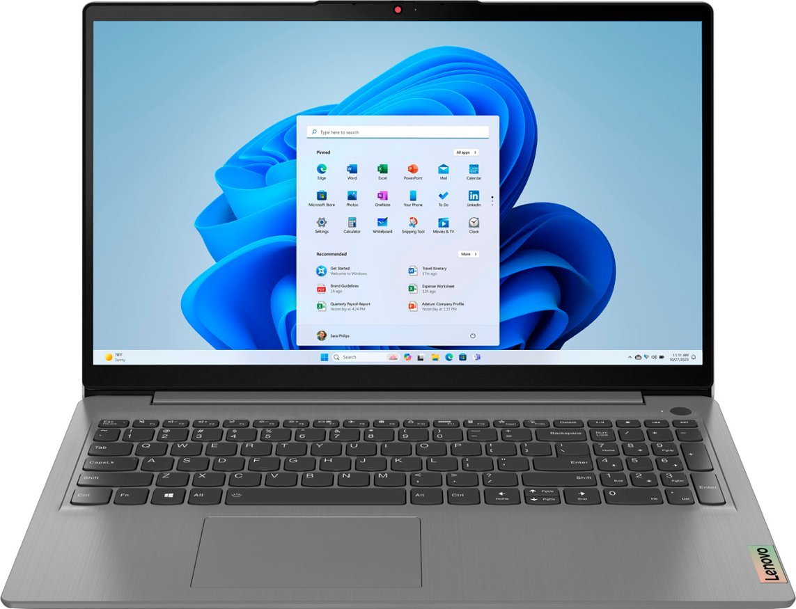 Foto 2 pulgar | Laptop Lenovo 15.6'' Touch Core I3-1115g4 8gb Ram 256gb Ssd Windows 11 Gris