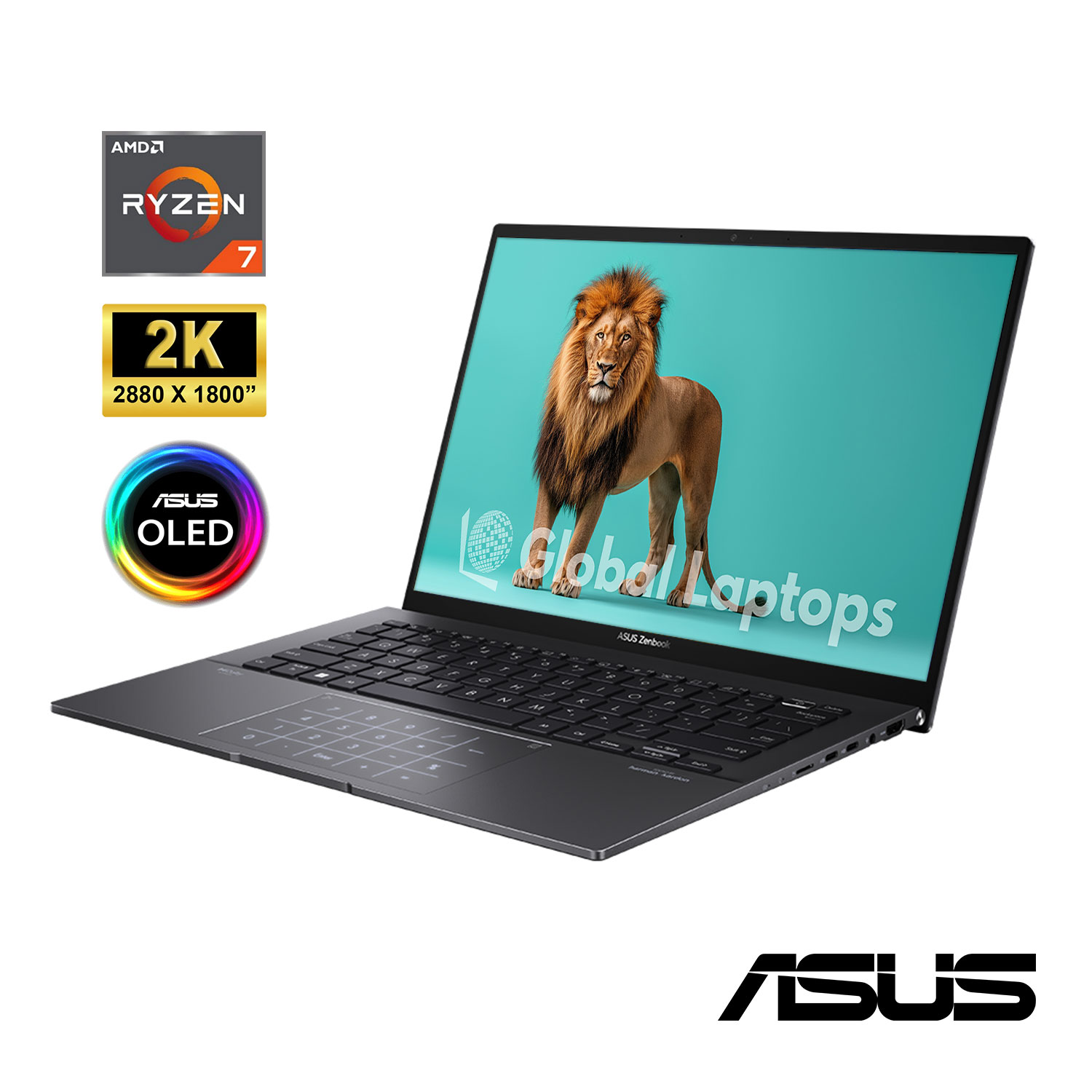 Foto 3 pulgar | Laptop Asus 14-um34 Ryzen 7 7730u, 16gb, 512 Ssd, Wuxga