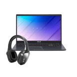 Combo Laptop Asus E510MA-BR1532W Intel Celeron-N4020 4 GB 128 GB HD W11h Azul + Audífonos Bluetooth