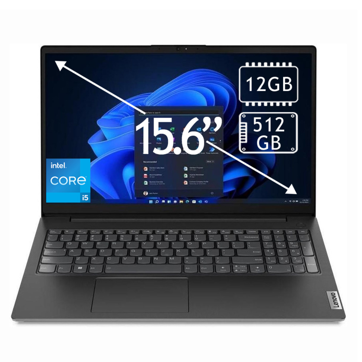 Foto 5 pulgar | Lenovo Laptop V15 G3 Iap, Intel  I5-1235u, Ram De 12gb, Ssd De 512gb, Pantalla De 15.6'',teclado Versión En Inglés.