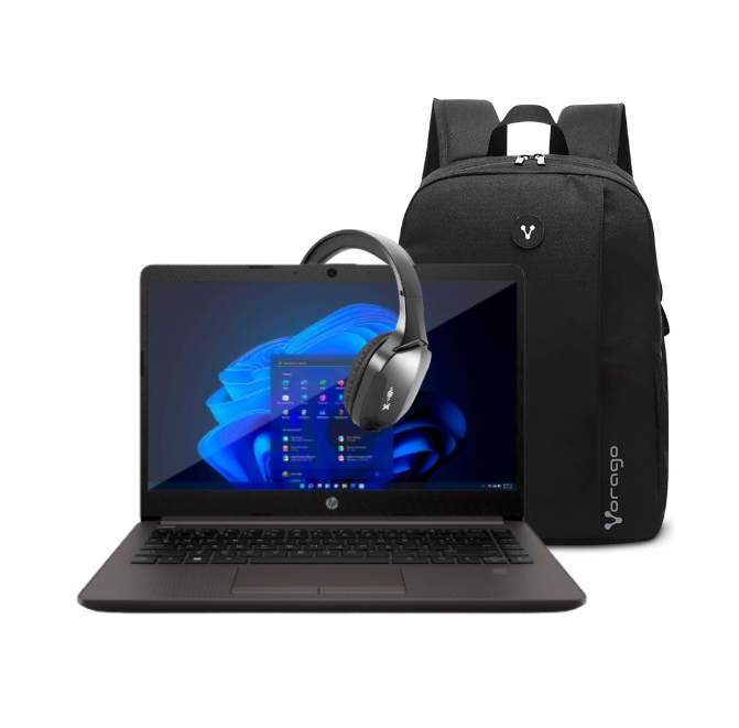 Foto 2 pulgar | Combo Laptop HP 240R G9 Intel CI5 -1335U 8GB 512GB SSD FHD W11H  + Audífonos Bluetooth y Mochila