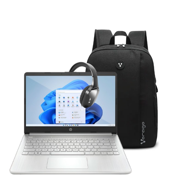 Foto 2 pulgar | Combo Laptop Hp 14-DQ5009NR-S CI3-1215U 8GB 256GB SSD HD W11H  +  Audífonos Bluetooth y Mochila