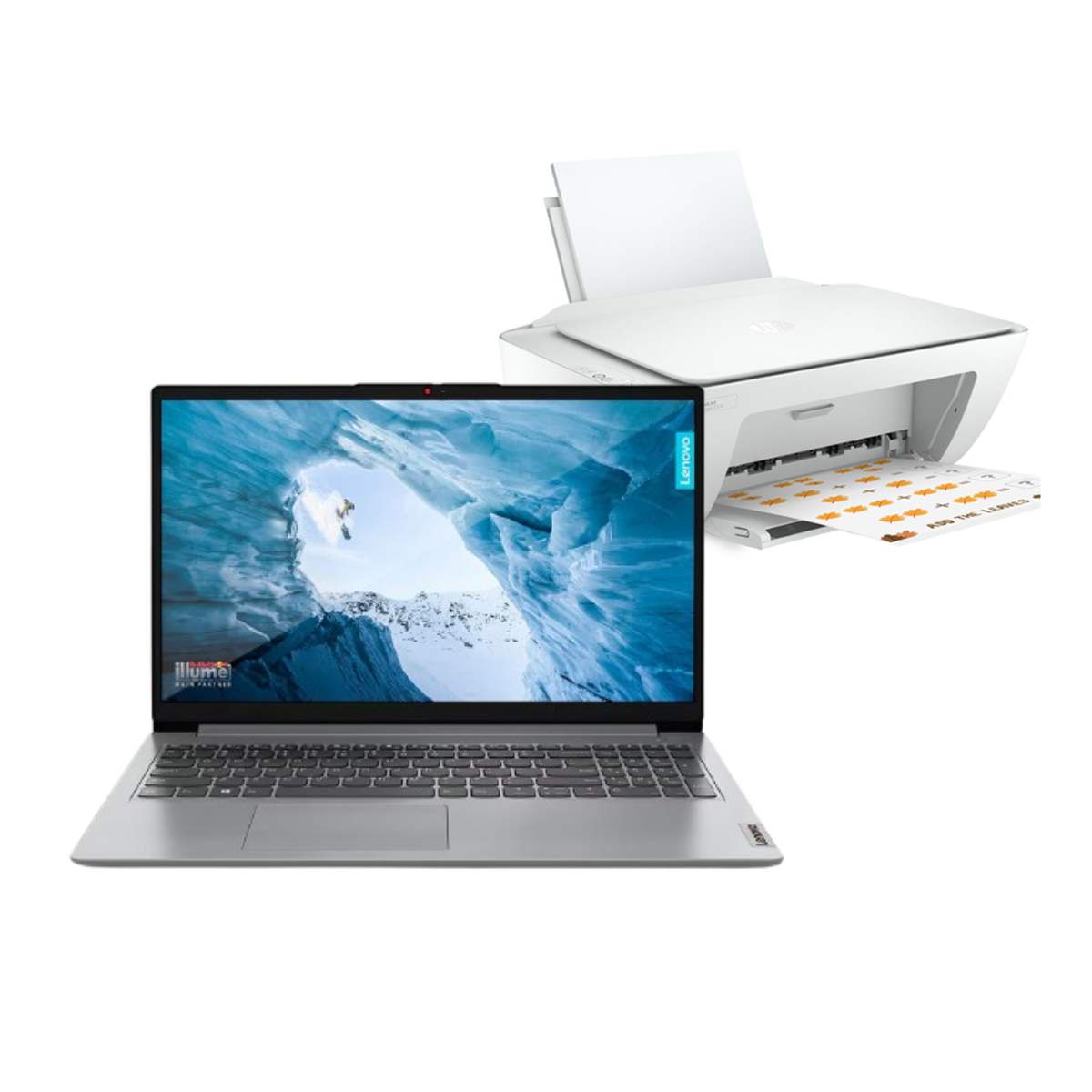 Foto 2 pulgar | Laptop Lenovo Ideapad 1 15iau7 Intel Ci3-1215U 8 GB 256 GB SSD FHD W11h Touch + Impresora HP