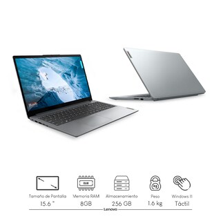Foto 2 | Laptop Lenovo Ideapad 1 15iau7 Intel Ci3-1215U 8 GB 256 GB SSD FHD W11H Touch + Audífonos Bluetooth