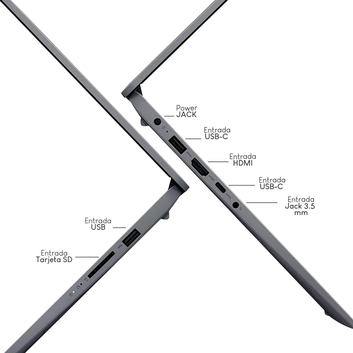 Foto 4 pulgar | Laptop Lenovo Ideapad 1 15iau7 Intel Ci3-1215U 8 GB 256 GB SSD FHD W11H Touch Gris