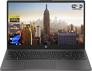 Foto 1 | Laptop HP 255 G10 Ryzen 7-7730U 8C 16GB 512GB SSD FHD W11 Pro Negro