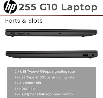 Foto 4 | Laptop HP 255 G10 Ryzen 7-7730U 8C 16GB 512GB SSD FHD W11 Pro Negro