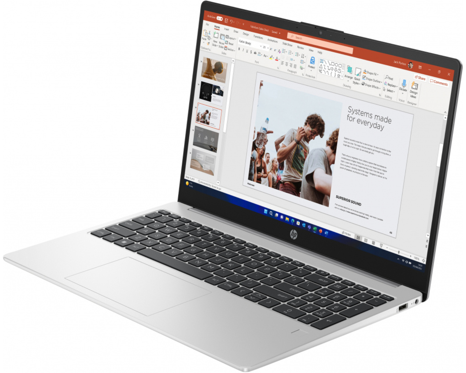 Foto 3 pulgar | Laptop Hp 255 G10 15.6'' 1920x1080 Full Hd Amd Ryzen 3 7330u 8gb 512gb Ssd Windows 11 Home Español
