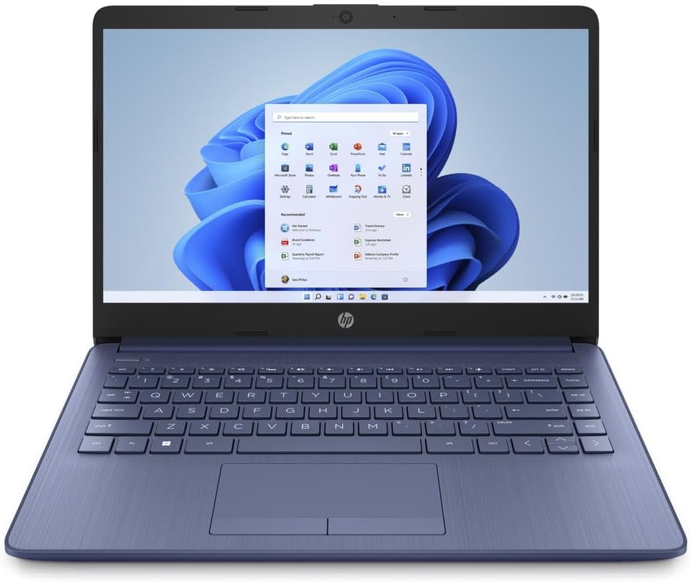 Foto 1 | Portátil Hp Stream 14” Azul Real Intel Celeron N4000 4GB Ram 32GB eMMC