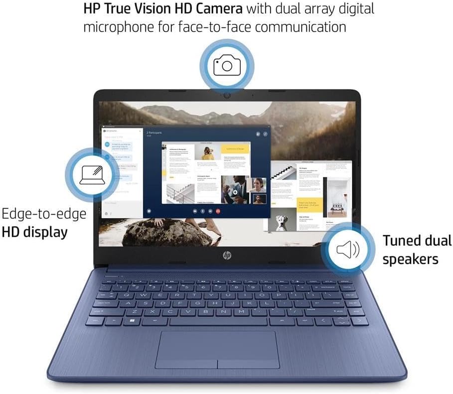 Foto 4 | Portátil Hp Stream 14” Azul Real Intel Celeron N4000 4GB Ram 32GB eMMC