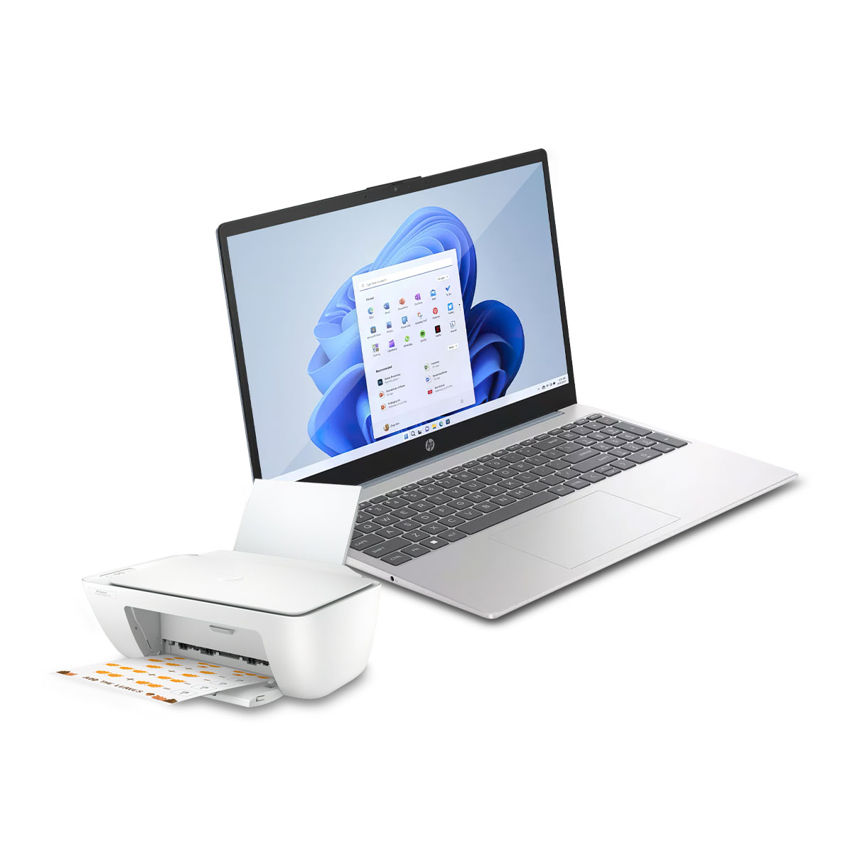 Foto 2 pulgar | Laptop Hp 15-fc0041wm Ryzen 5-7520u 4c 8gb 512gb 15'' Fhd W11h + Impresora Hp