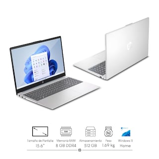 Foto 2 | Laptop Hp 15-fc0041wm Ryzen 5-7520u 4c 8gb 512gb 15'' Fhd W11h + Impresora Hp