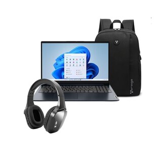 Foto 1 | Combo Laptop Lenovo Ideapad 1 15amn7 Amd Ryzen 3-7320u 4c 4gb 128gb Ssd Fhd W11h Azul + Audífonos y Mochila