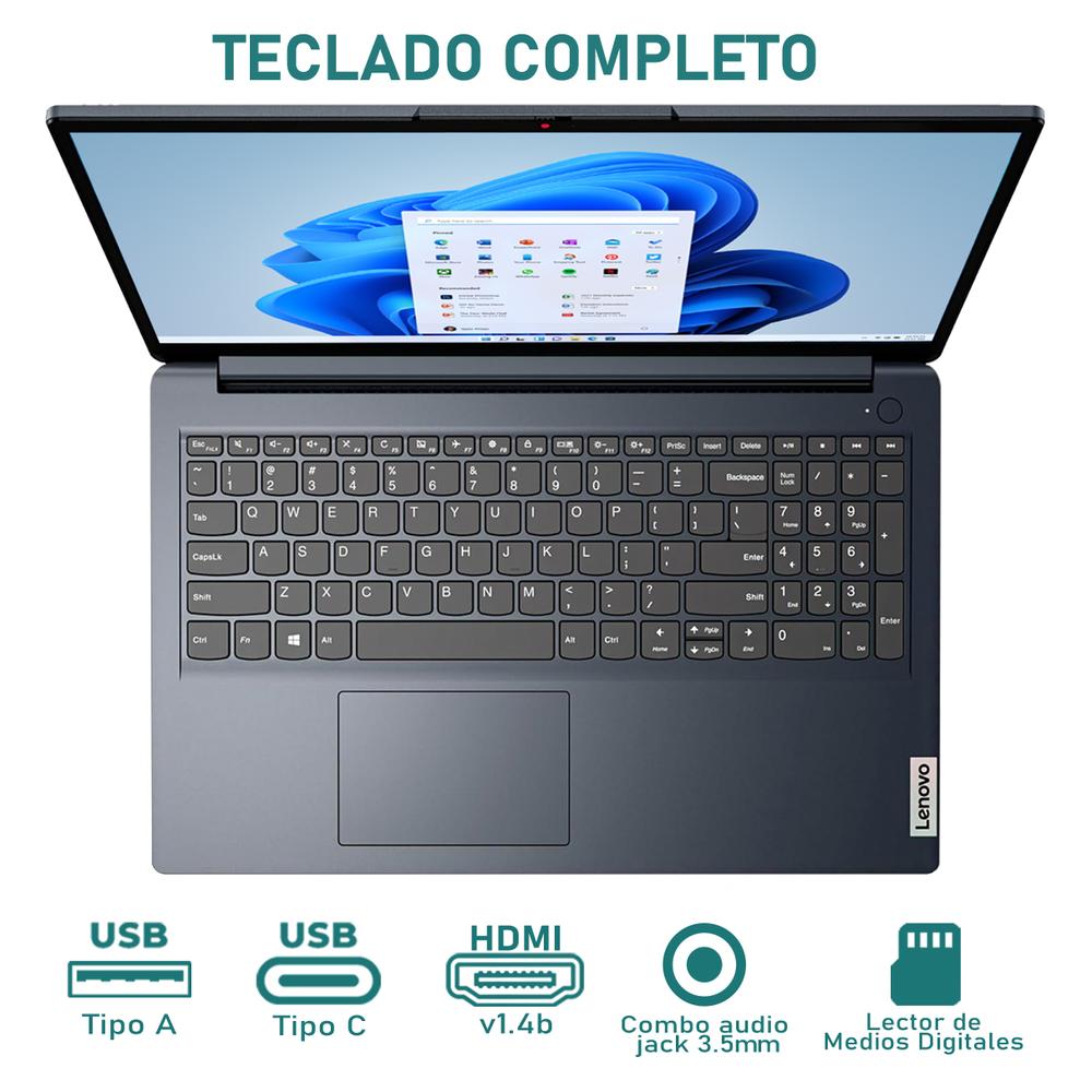 Foto 5 pulgar | Laptop Lenovo Ideapad 1 Amd Ryzen 7 5700u 16gb Ram 512gb Ssd 15.6'' Touchscreen Windows 11 Home Teclado En Español