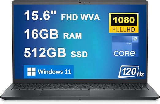 Foto 2 pulgar | Laptop Dell Inspiron 15 3520 Intel Ci7-1255u 16gb 512gb Ssd Fhd W11h Negro