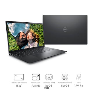 Foto 2 | Combo Laptop Dell Inspiron 15 3520 Intel Ci7-1255u 16gb 512gb Ssd Fhd W11h Negro + Impresora Hp